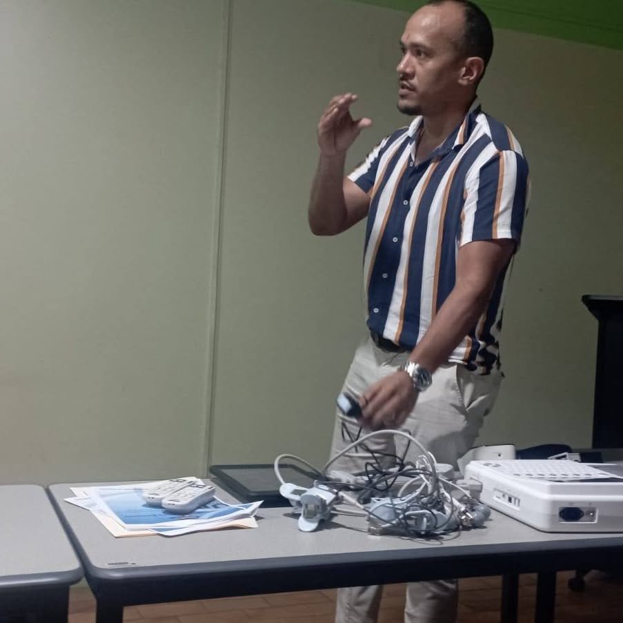 A presenter leading an NSCL training session